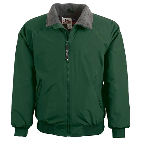Game Workwear Men's Bomber jacket, Heavyweight Taslan Nylon Shell, Full Front Zip with Inner Storm Flap, DK.Green 9400